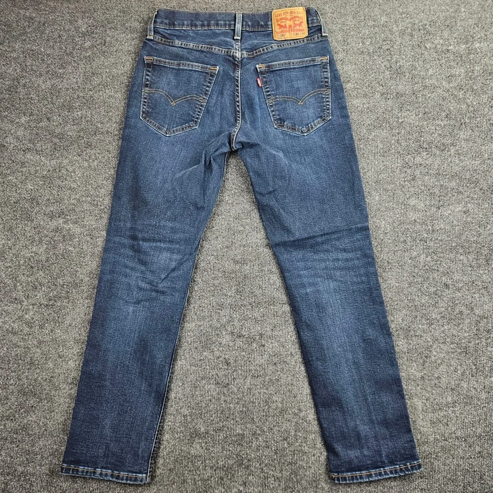 Levis 541 Jeans Men's 32x32 Athletic Taper Dark Wash Stretch Denim Casual